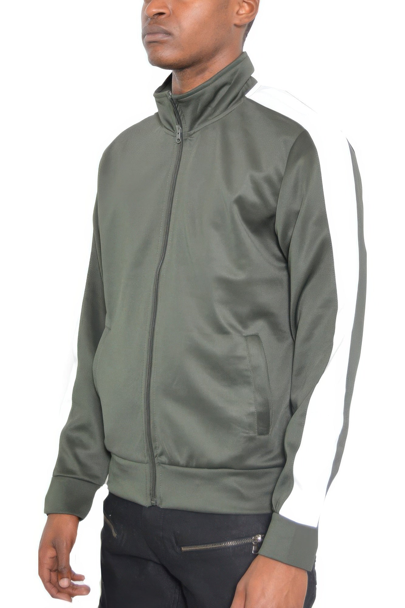 Track Single Stripe Jacket - MENS BASIC & ACTIVEWEAR
