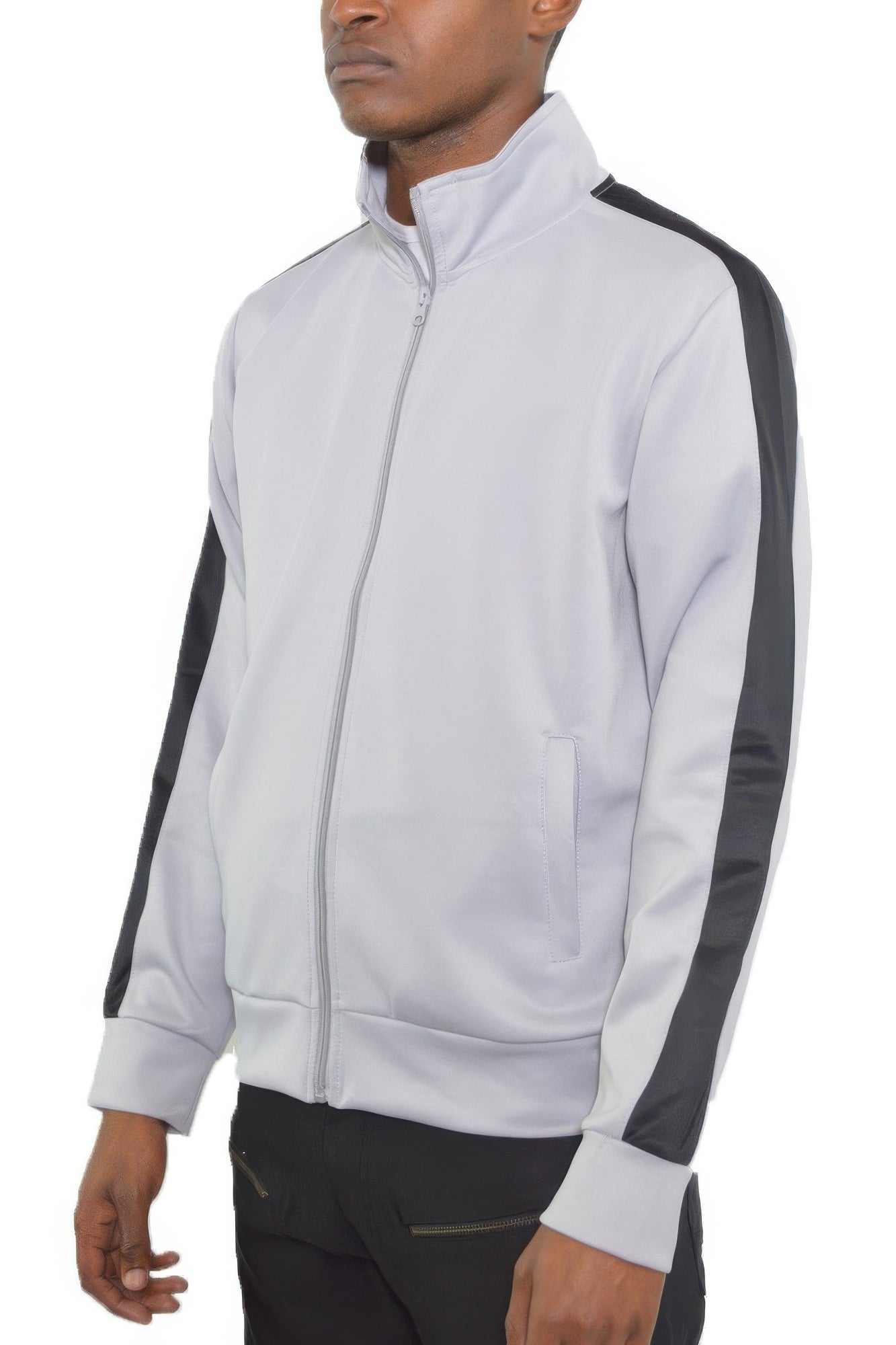 Track Single Stripe Jacket - MENS BASIC & ACTIVEWEAR