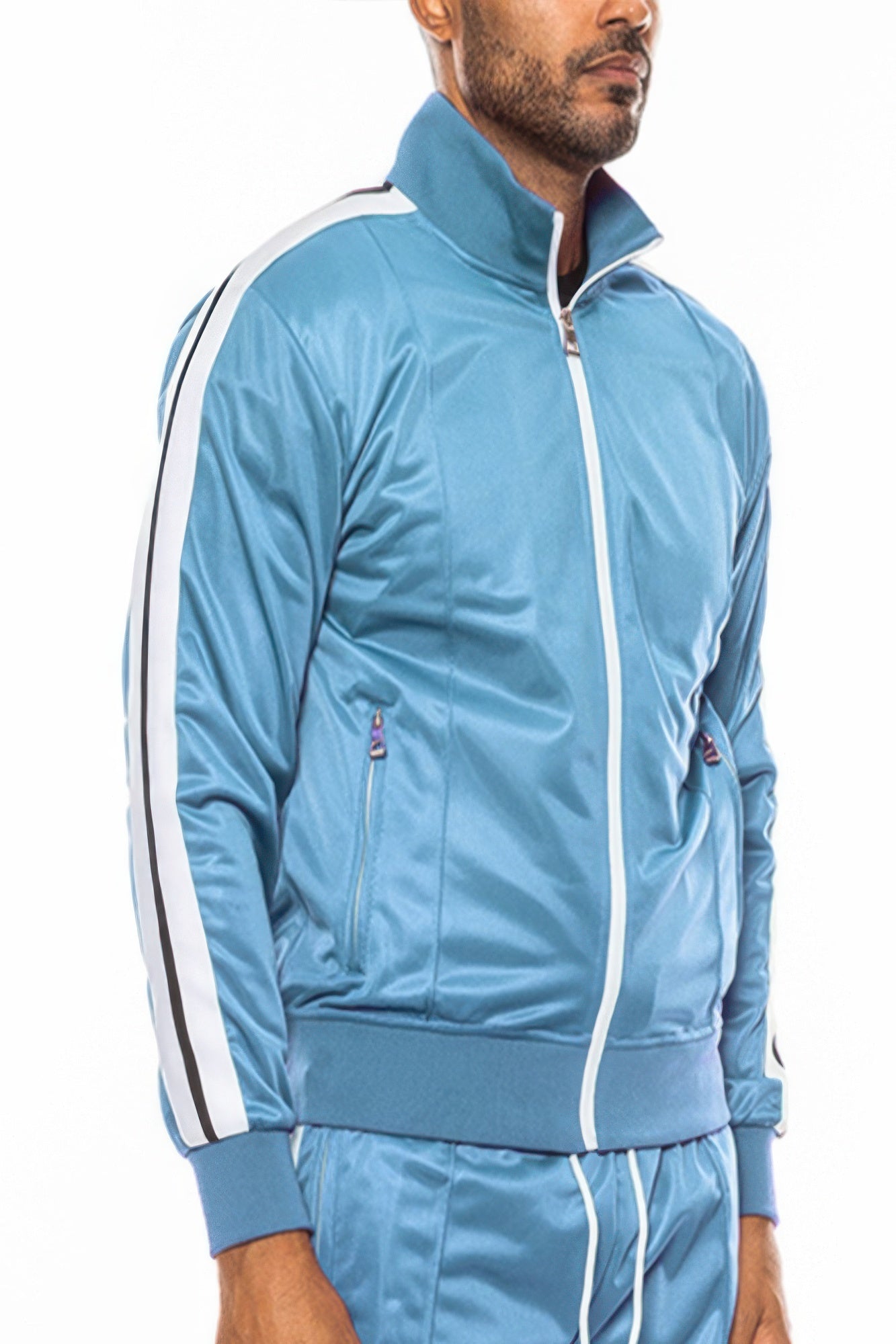 Single Stripe Tape Track Jacket - MENS BASIC & ACTIVEWEAR