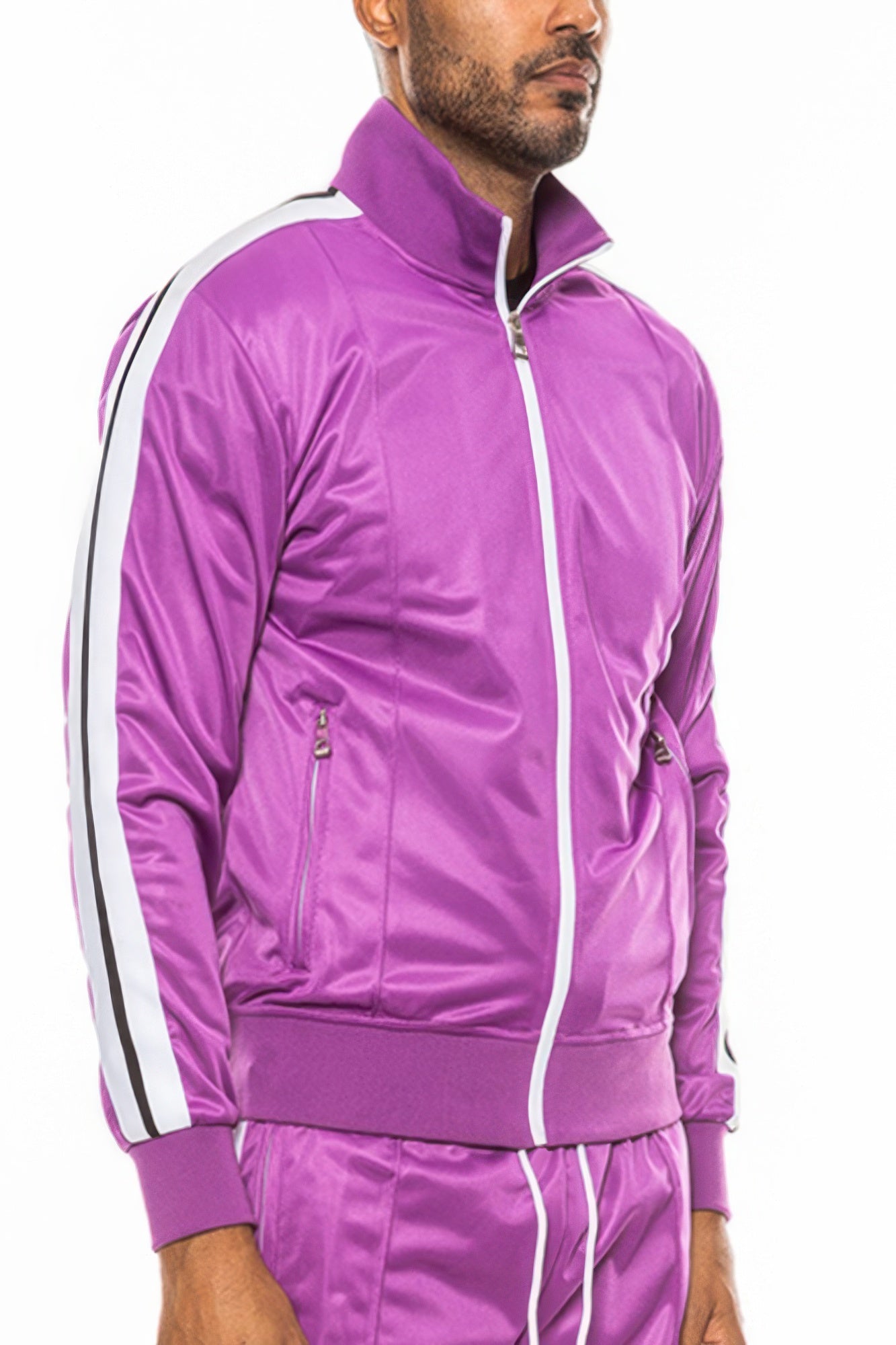 Single Stripe Tape Track Jacket - MENS BASIC & ACTIVEWEAR