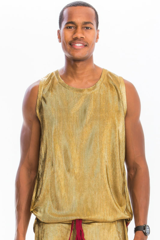 Metallic Flick Tank Top - MENS BASIC & ACTIVEWEAR