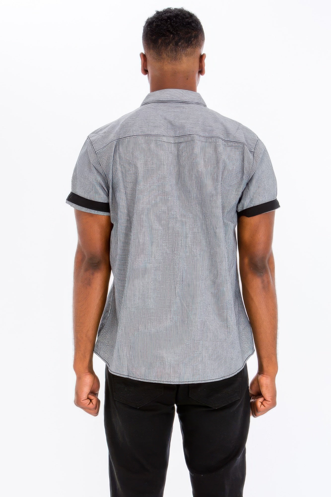 Men's Casual Short Sleeve Solid Shirts - MENS BASIC & ACTIVEWEAR