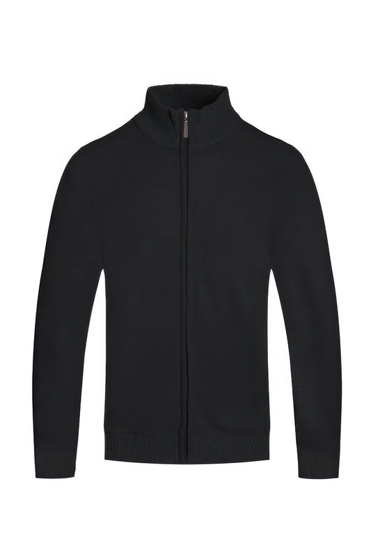 Mens Solid Full Zip Sweater - MENS BASIC & ACTIVEWEAR