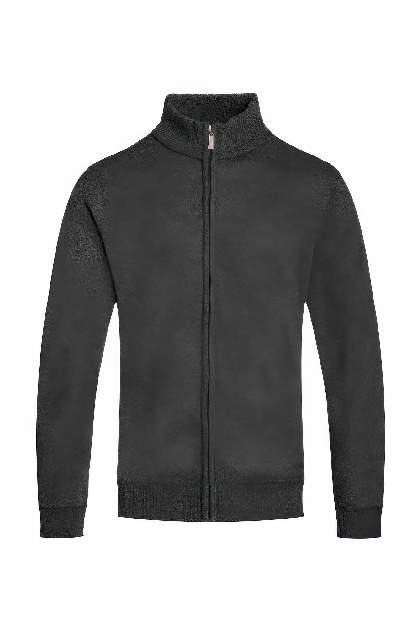 Mens Solid Full Zip Sweater - MENS BASIC & ACTIVEWEAR