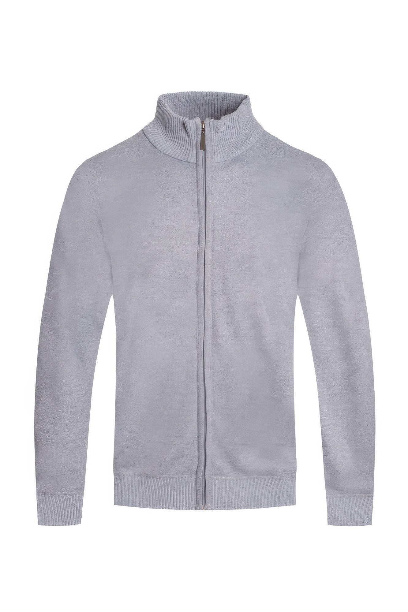 Mens Solid Full Zip Sweater - MENS BASIC & ACTIVEWEAR