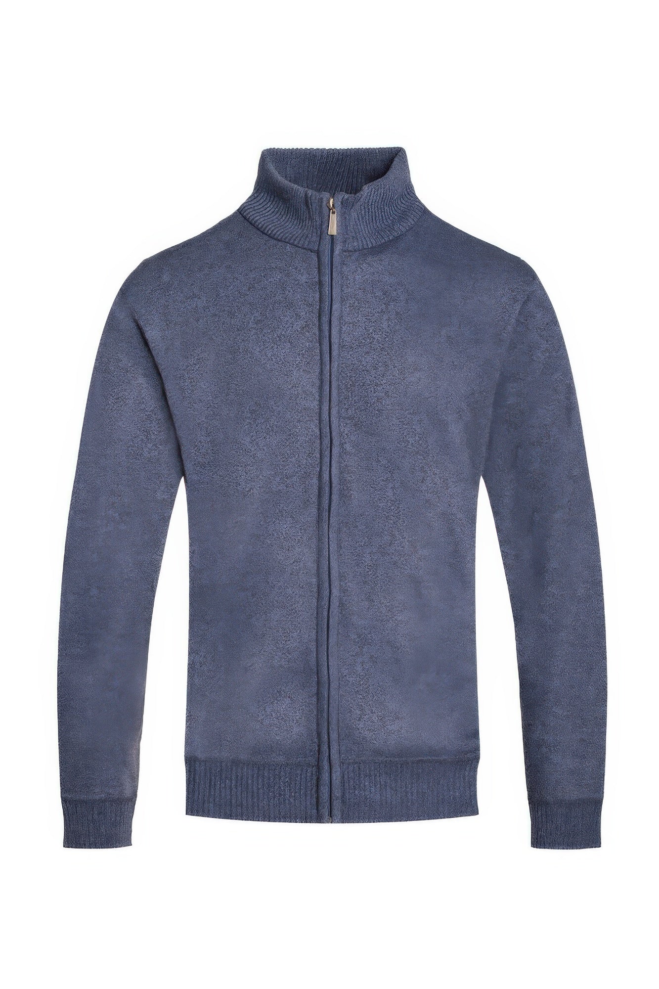 Mens Solid Full Zip Sweater - MENS BASIC & ACTIVEWEAR