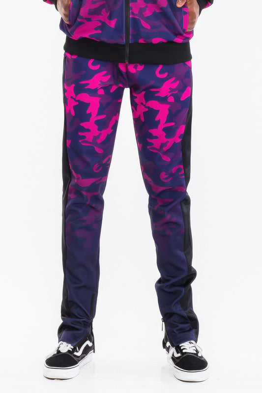 Mens Camo Ombre Print Track Pants - MENS BASIC & ACTIVEWEAR