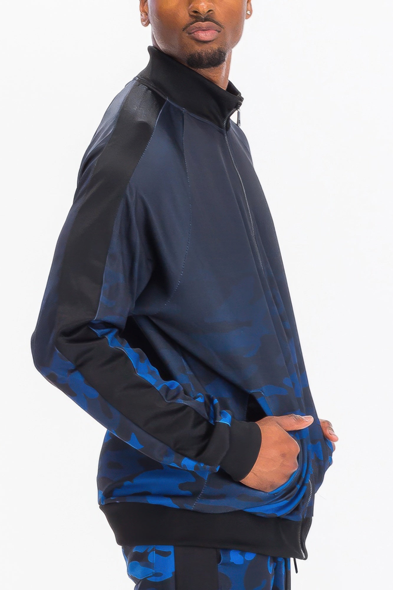 Mens Camo Ombre Track Jacket - MENS BASIC & ACTIVEWEAR