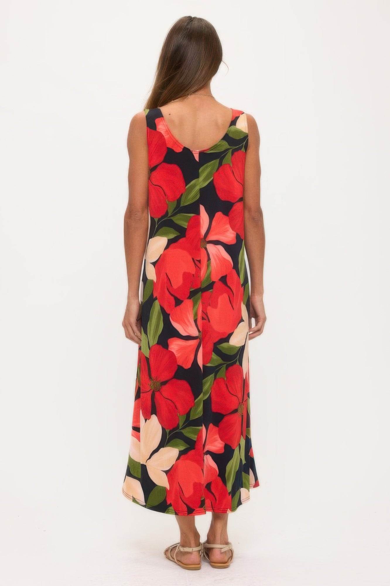 Print Bns Tank Long Dress