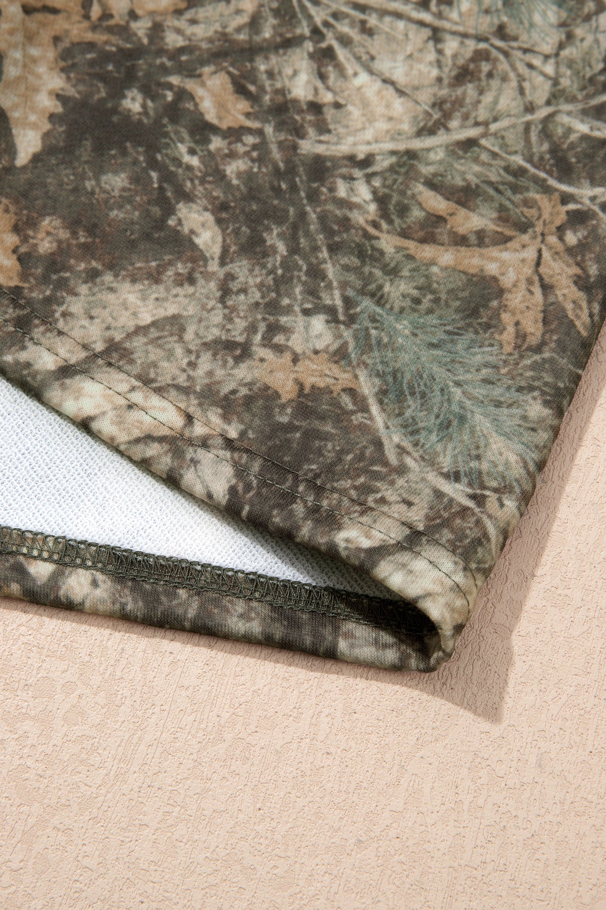 Women's Green Abstract Print Long-Sleeve Pants Set