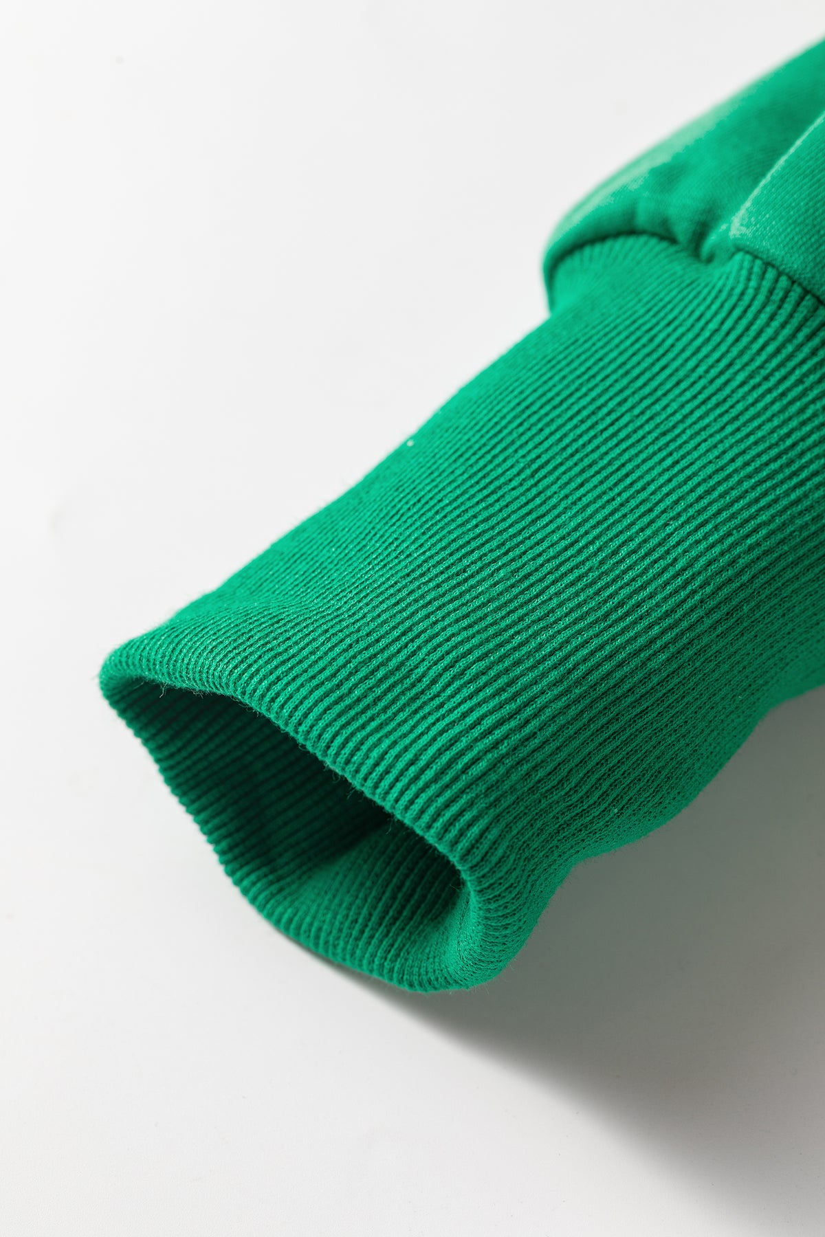 Bright Green Hooded Long Sleeve Elastic Waist Pocket Pant Set