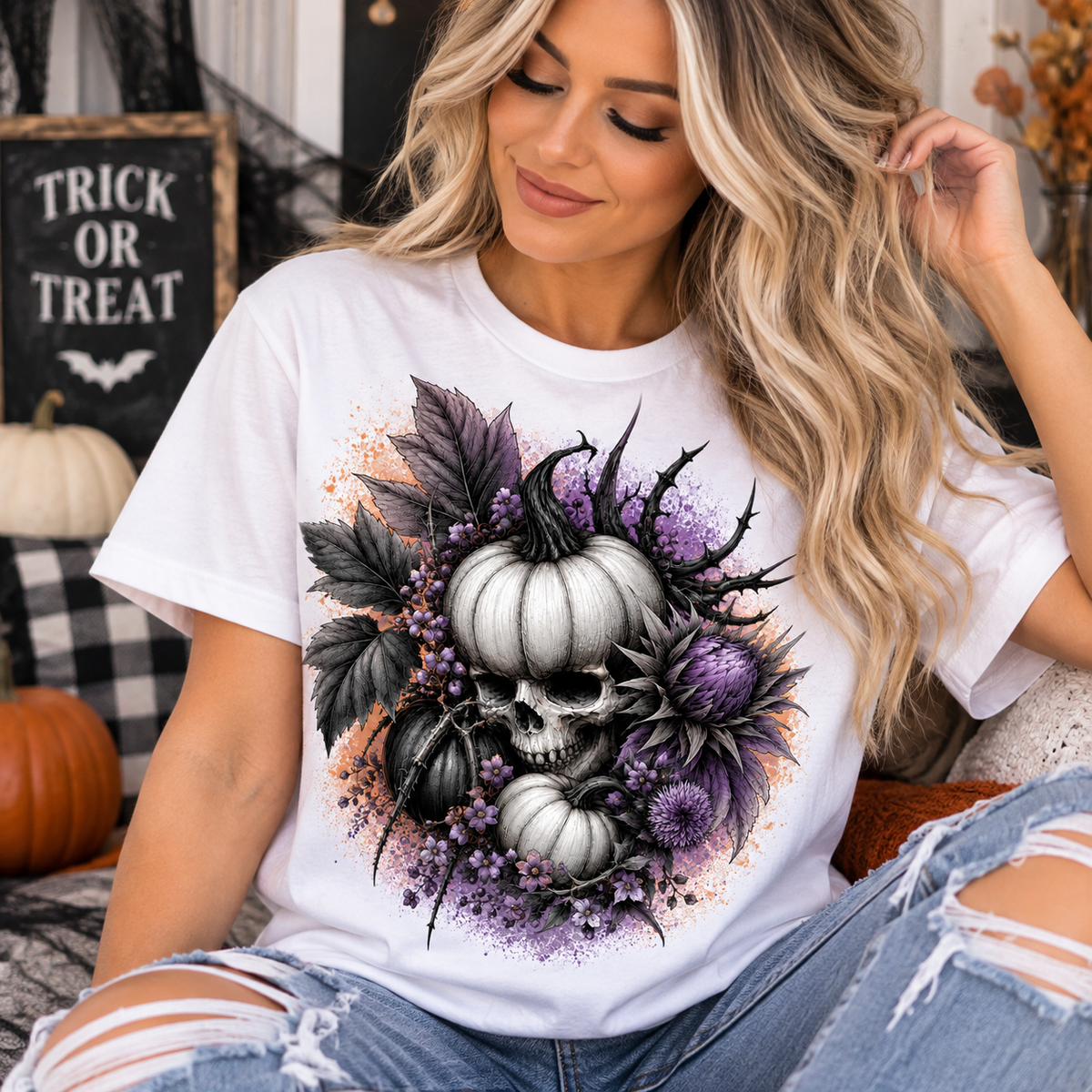 Midnight Harvest Skull Tee