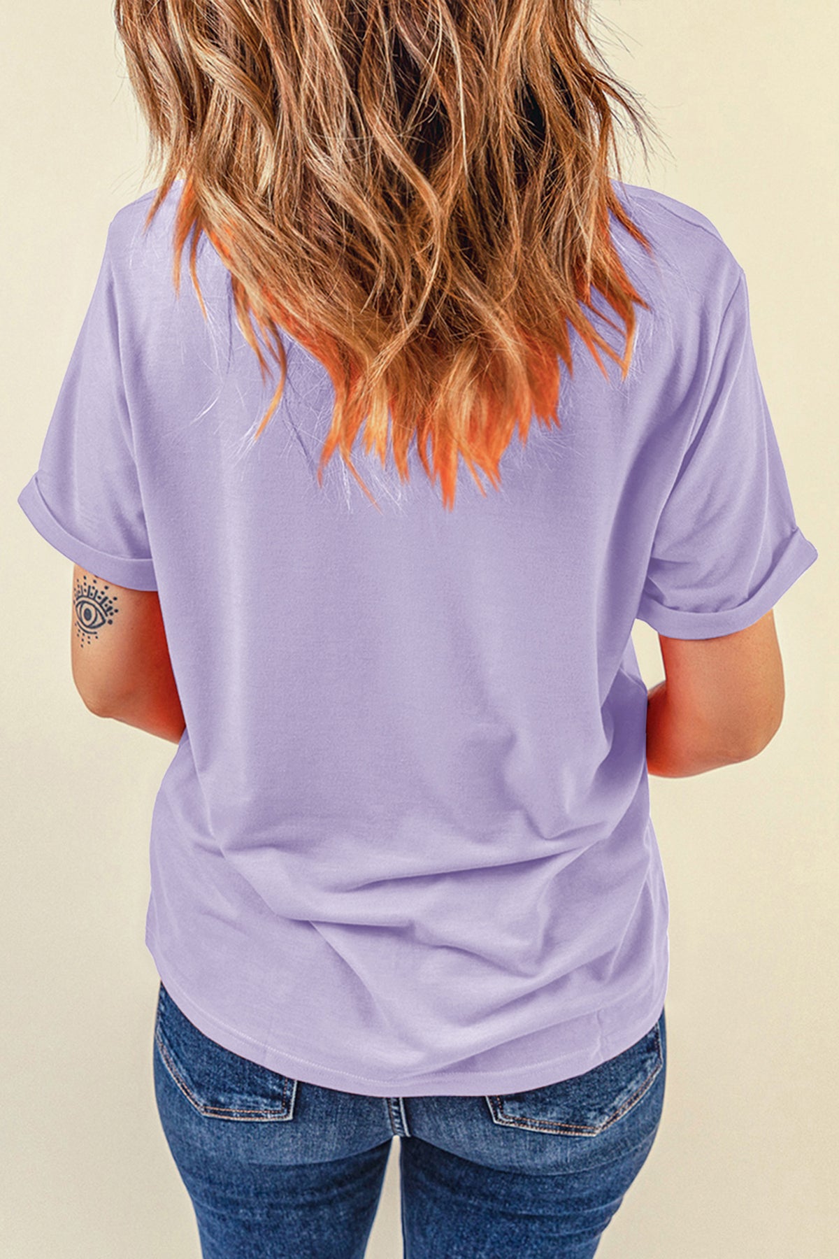 Orchid Petal Playful Pumpkin Printed Graphic T-Shirt