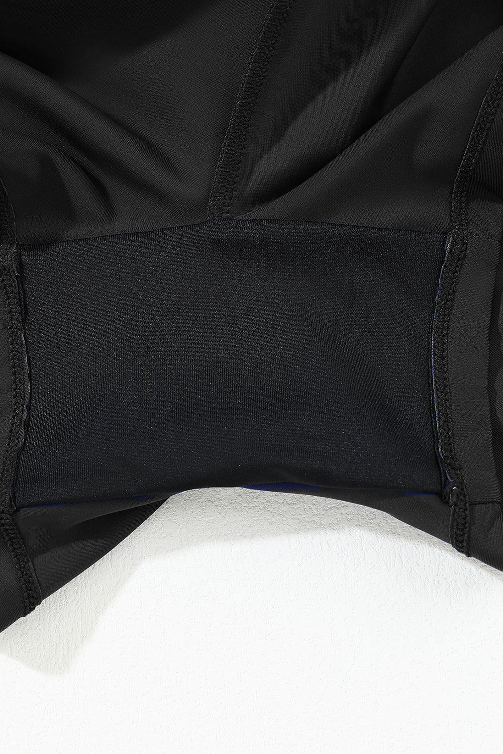 Black Wide-Waistband Swim Shorts