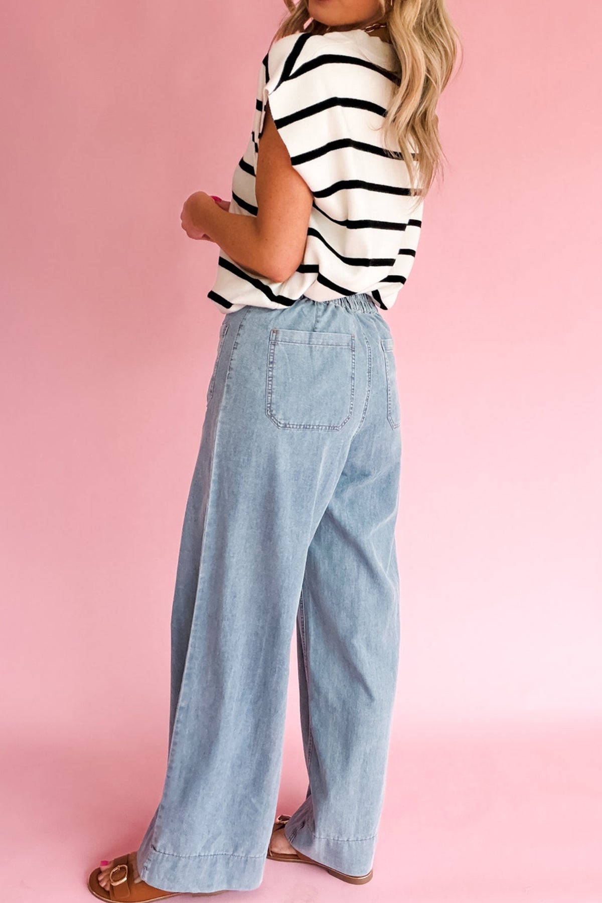 Beau Blue Solid Full-Length Regular Pocket Wholesale Denim Jeans