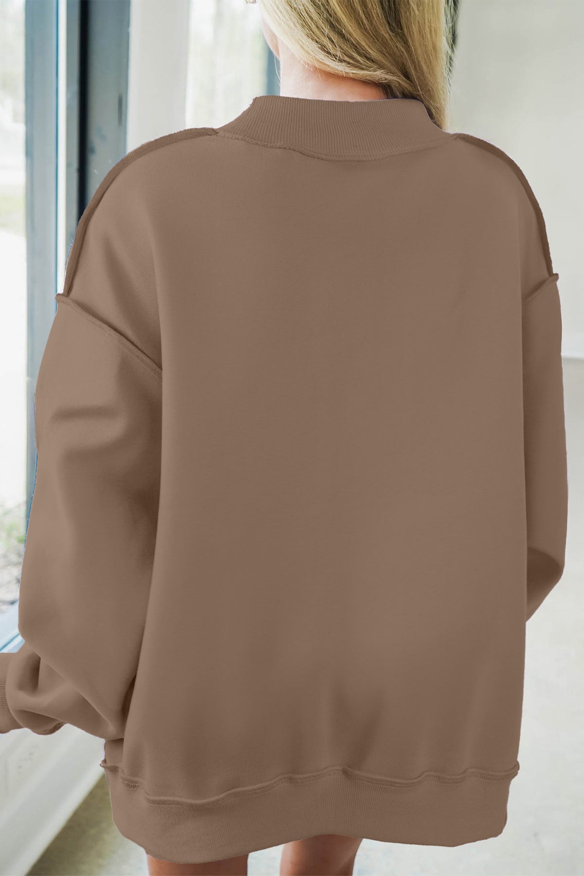 Meadow Mist Green JESUS Letter Patch Graphic Sweatshirt