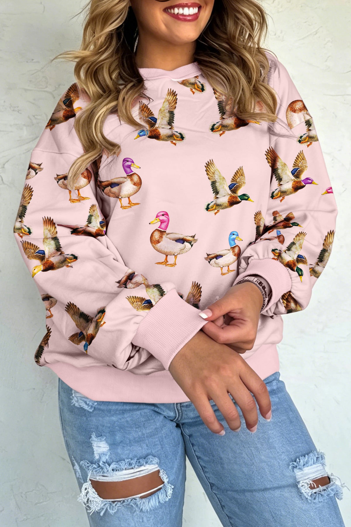 Multicolour Western Print Drop Shoulder Sweatshirt