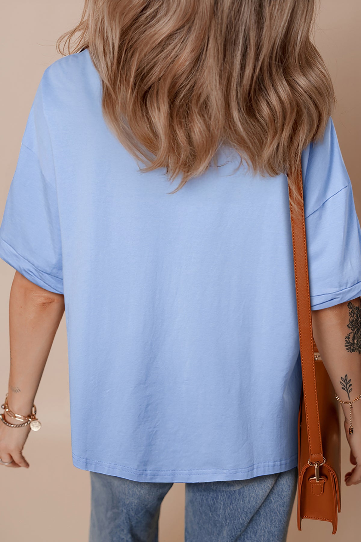 Myosotis America Fashion Print Relaxed T-Shirt