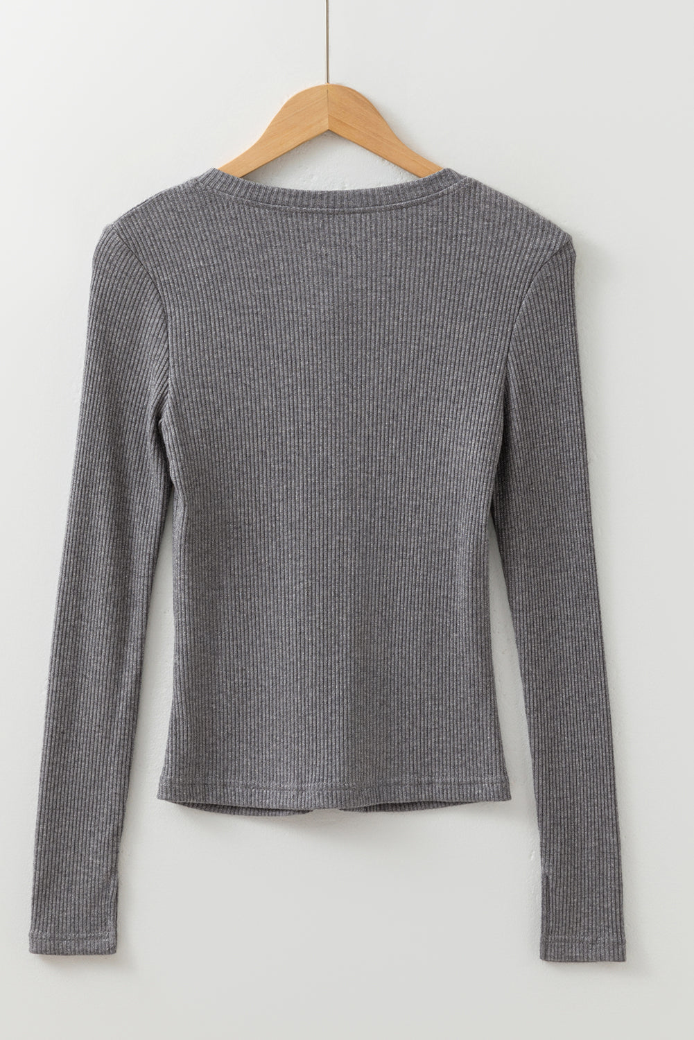 Sleet Ribbed Knit Button Down Slim Cardigan