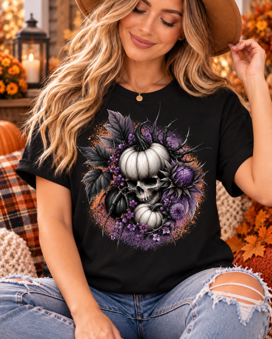 Midnight Harvest Skull Tee
