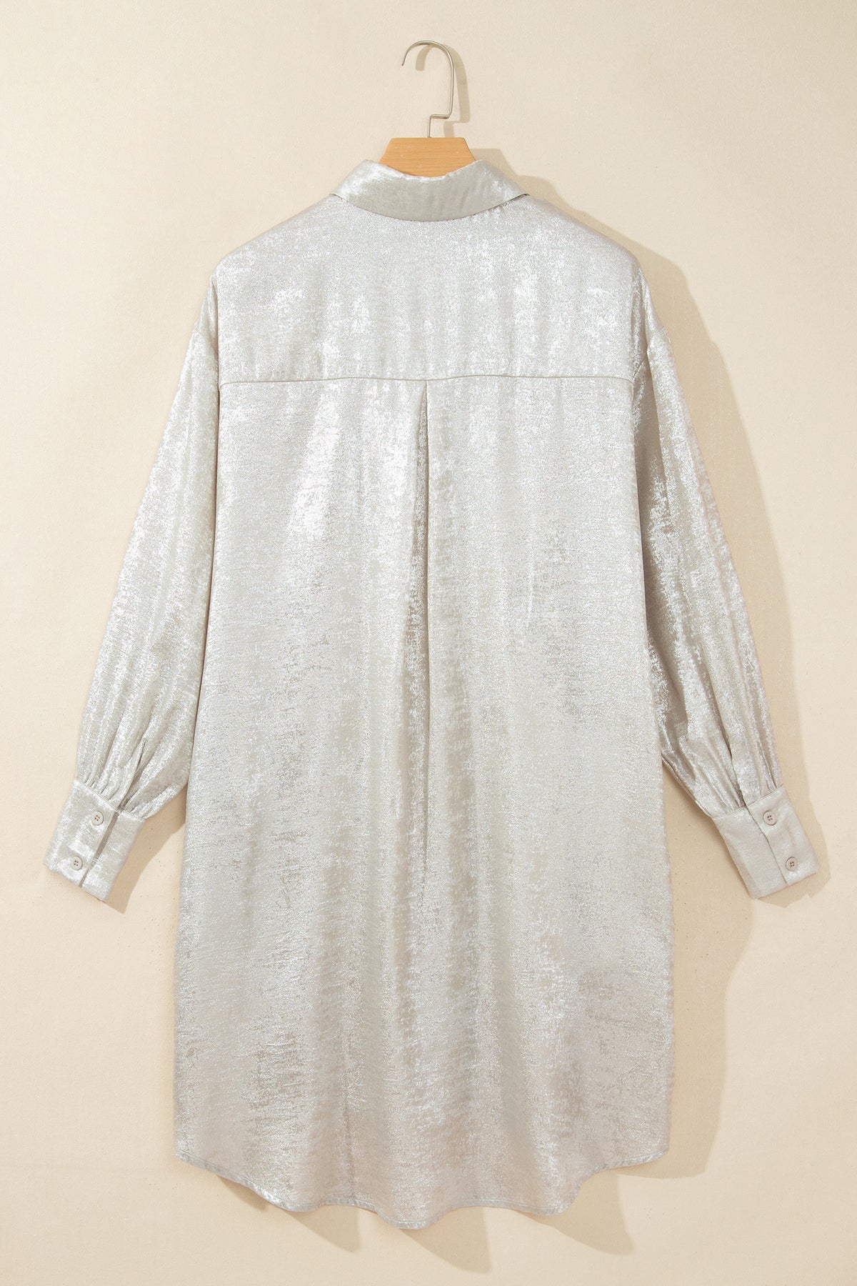 Jet Stream Solid Mini Length One Piece Long Sleeve Shift Dress