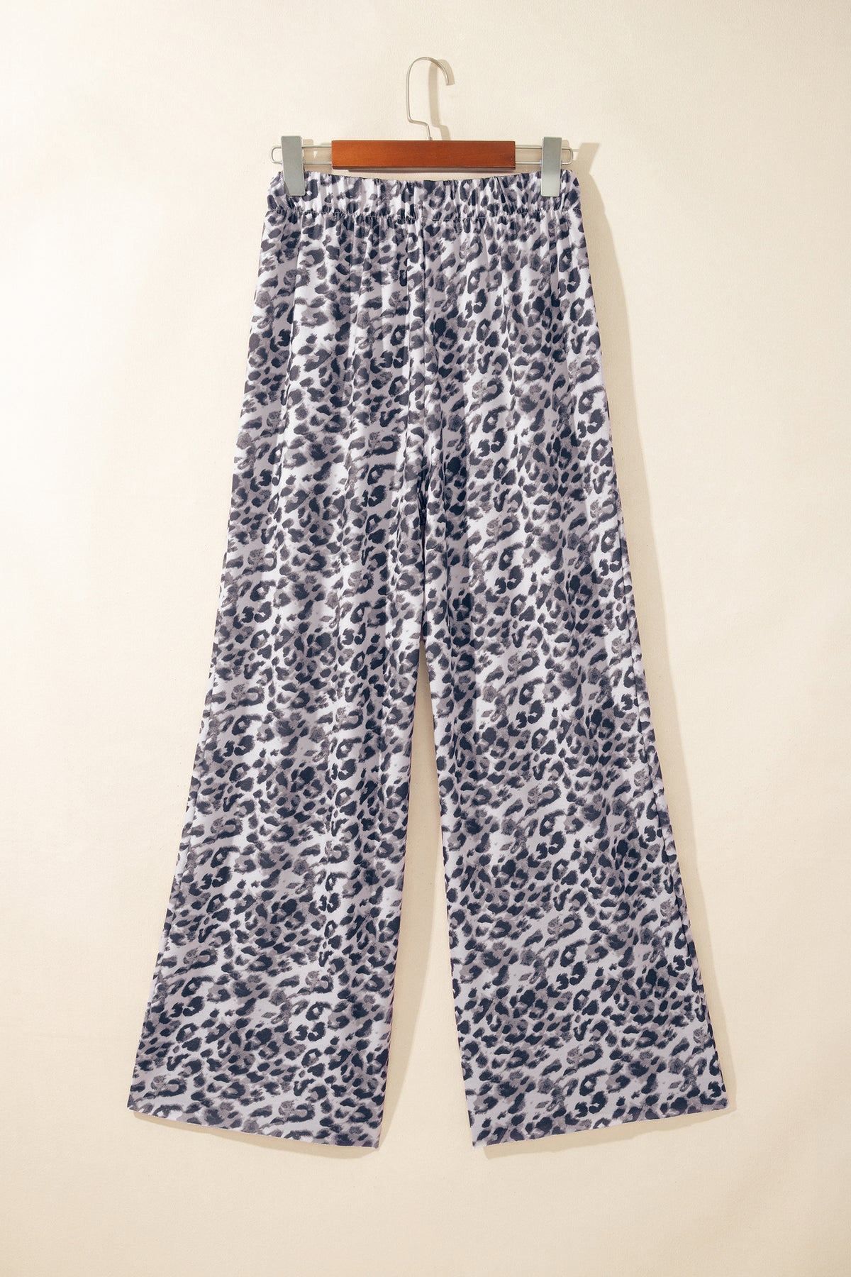 Multicolour Leopard Print Wide Leg Full-Length Pants