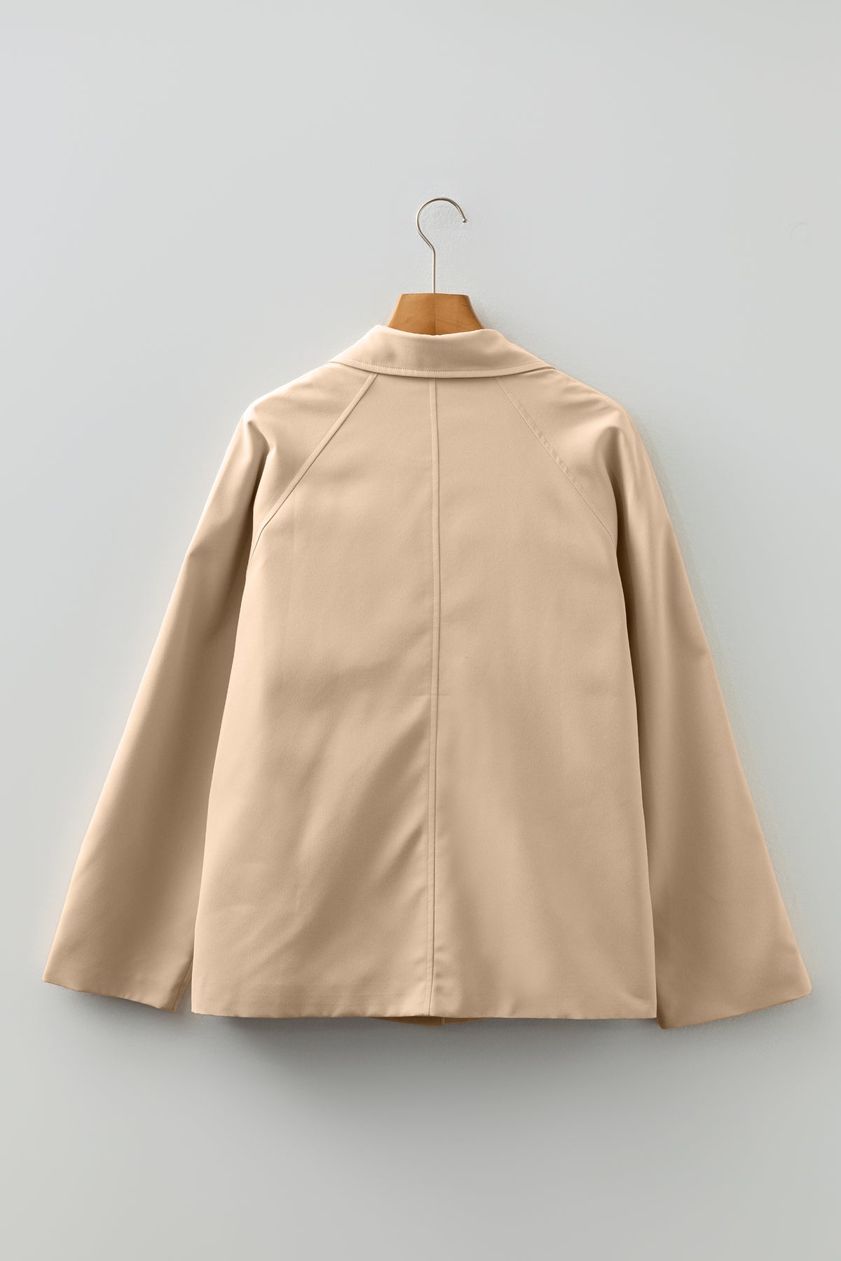 Parchment Plaid Liner Patchwork Single Breasted Trench Coat
