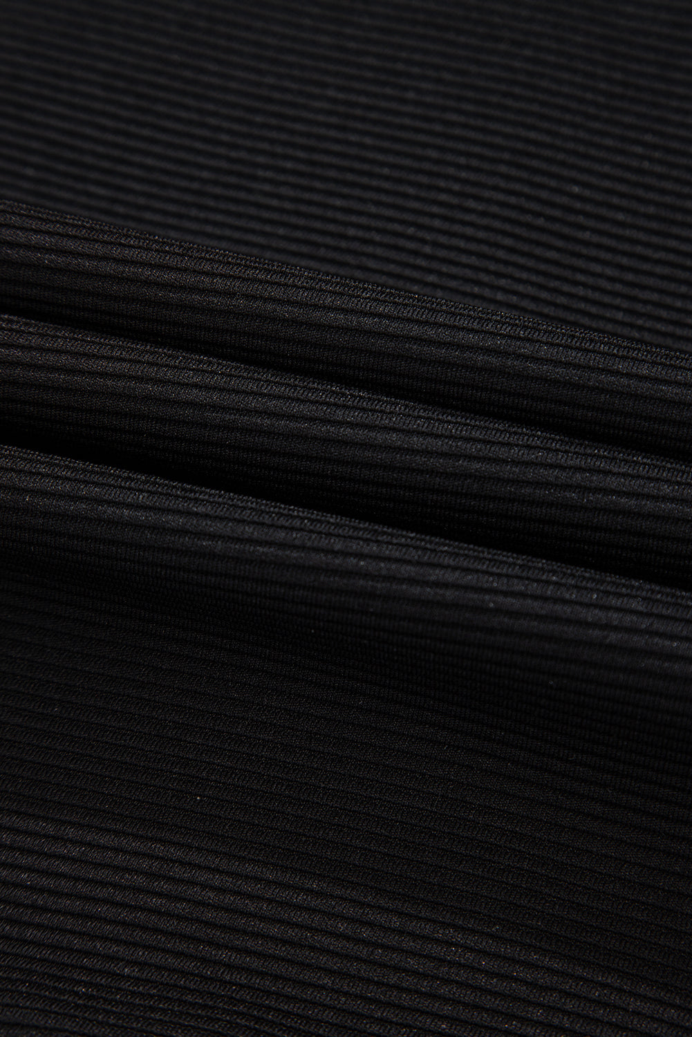Women's Black Textured Half Zip Kangaroo Pocket Top Shorts Set
