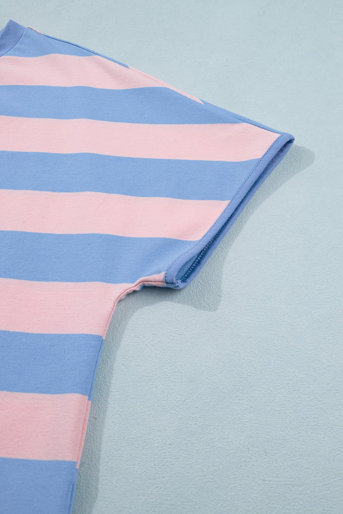 Women's Pink Stripe Dolman Tee Skort Athletic Two-Piece Set