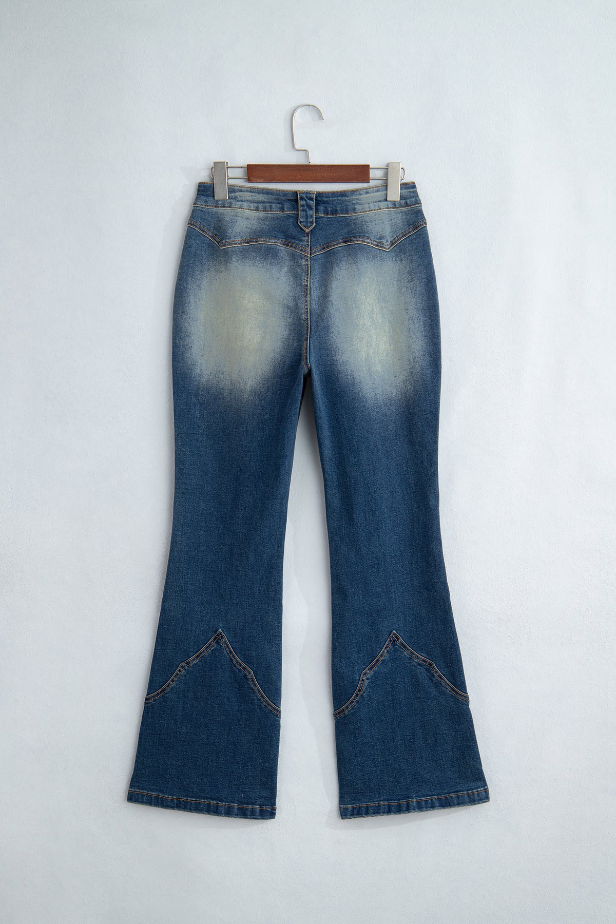 Sail Blue Pocket Flare Leg Jeans